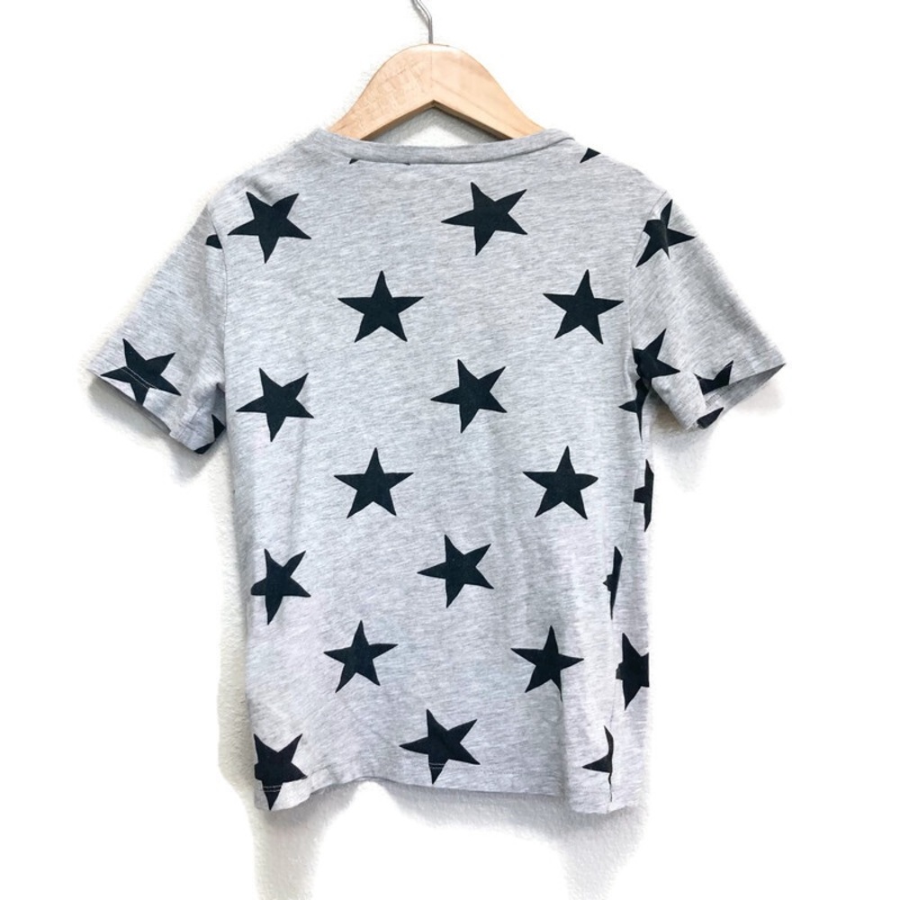 H&M Black and Grey Star Shirt Boys 6X/7 - Picture 2 of 4